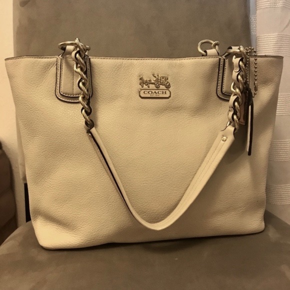 Coach Handbags - Cream Coach Tote